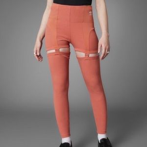 Adidas Rib Two-in-One legging tights plus size